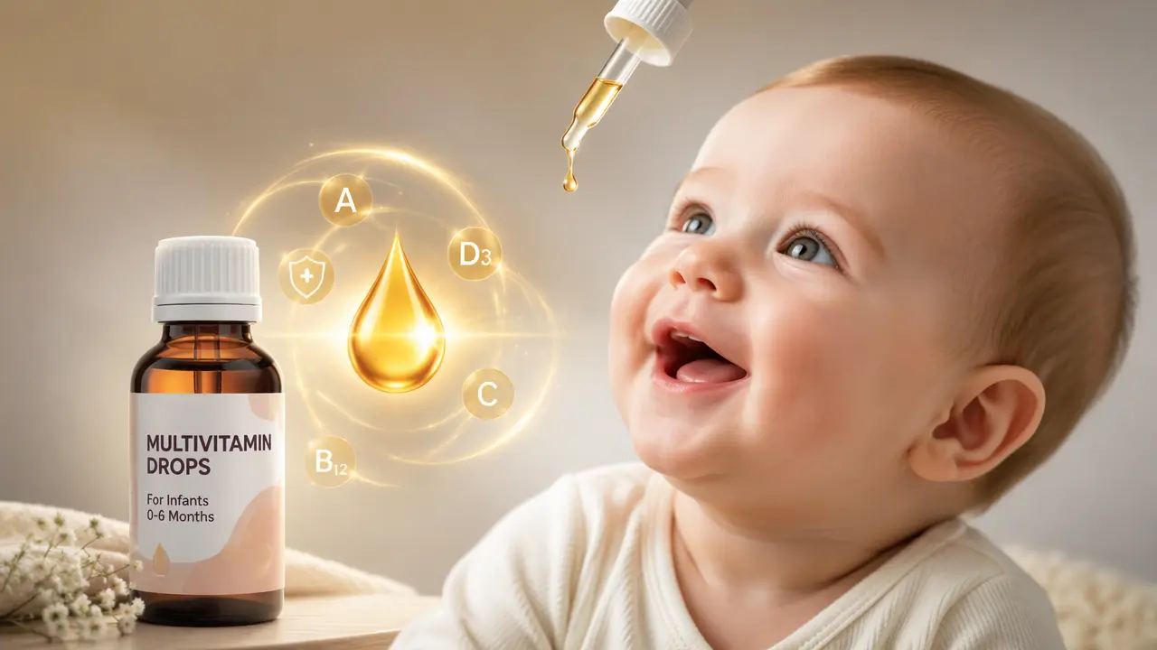 بهترین و خوش طعم ترین قطره مولتی ویتامین برای نوزادان تا 6 ماه