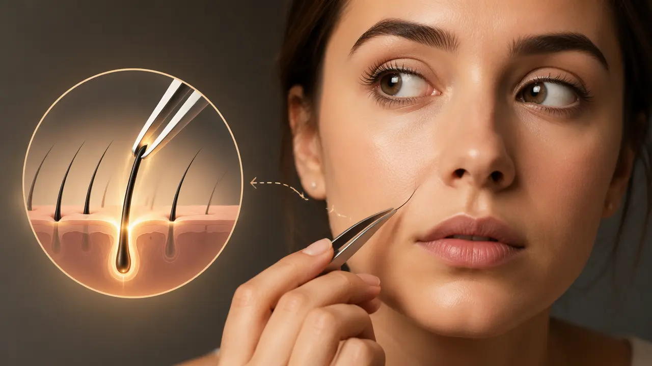 کندن موهای صورت با موچین چه تاثیری روی ضخامت مو دارد؟