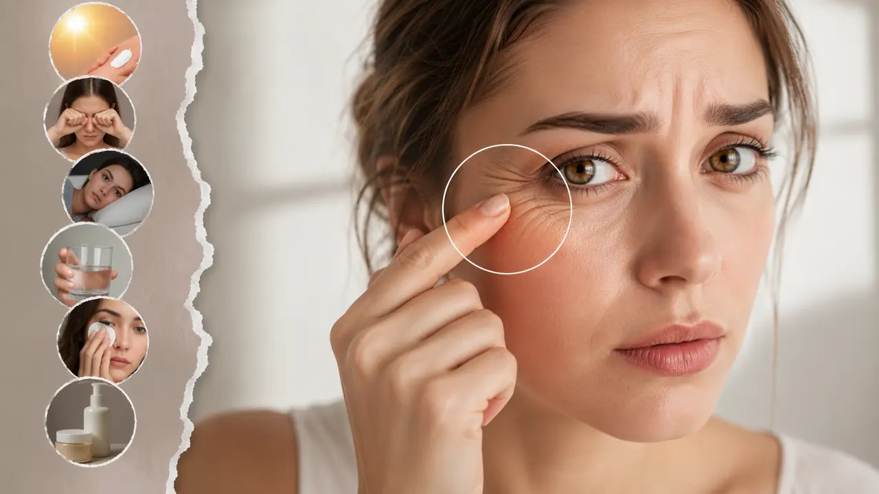 5 روش موثر برای جلوگیری از چروک دور چشم و جوان ماندن پوست