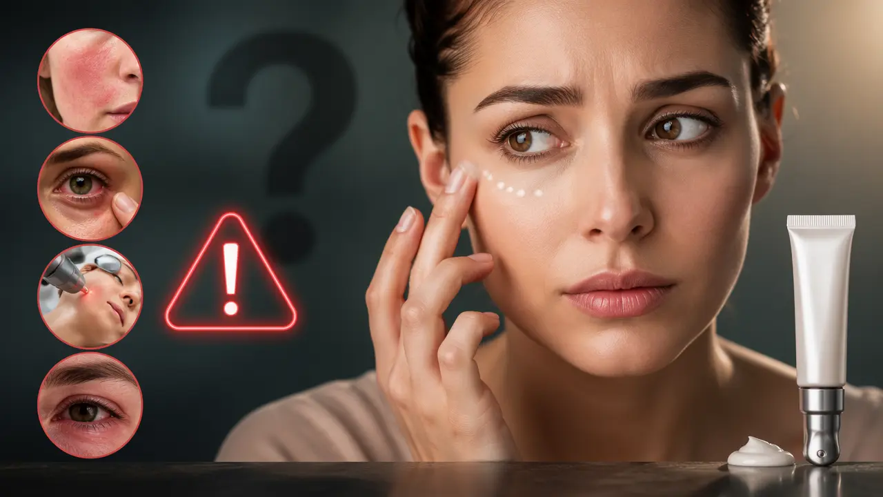 عوارض کرم دور چشم چیست؟