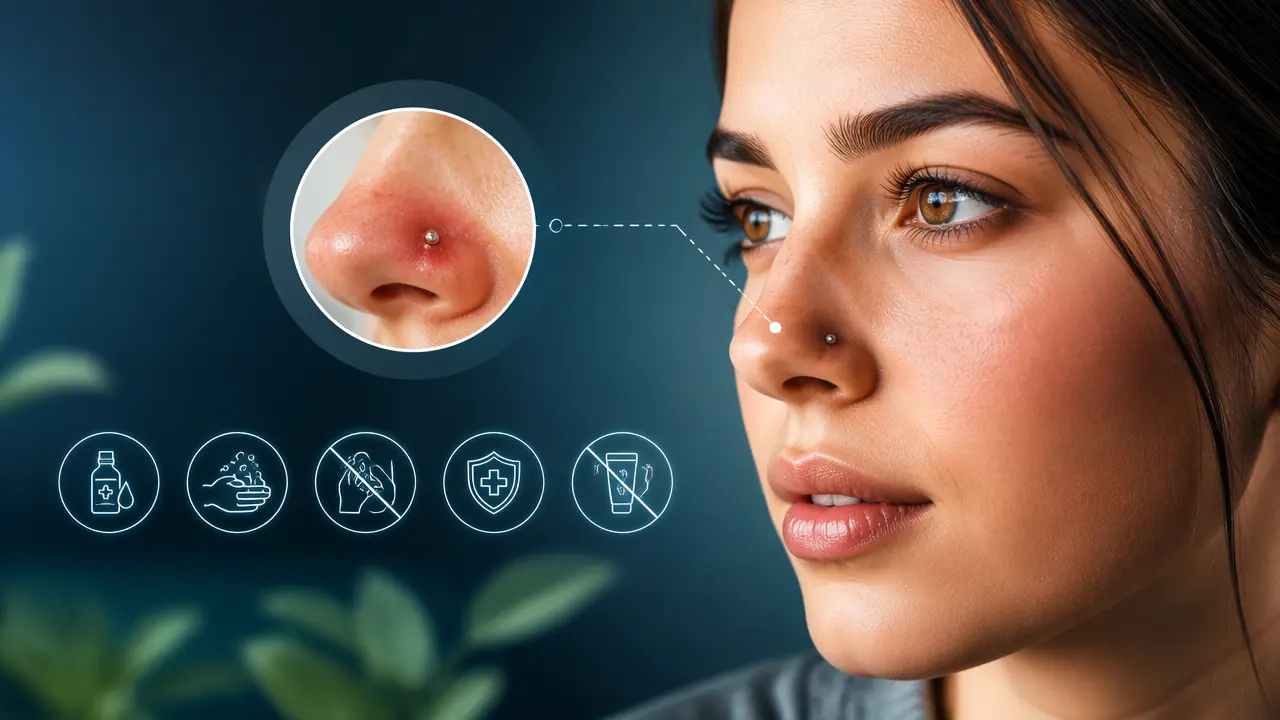 عفونت پیرسینگ بینی