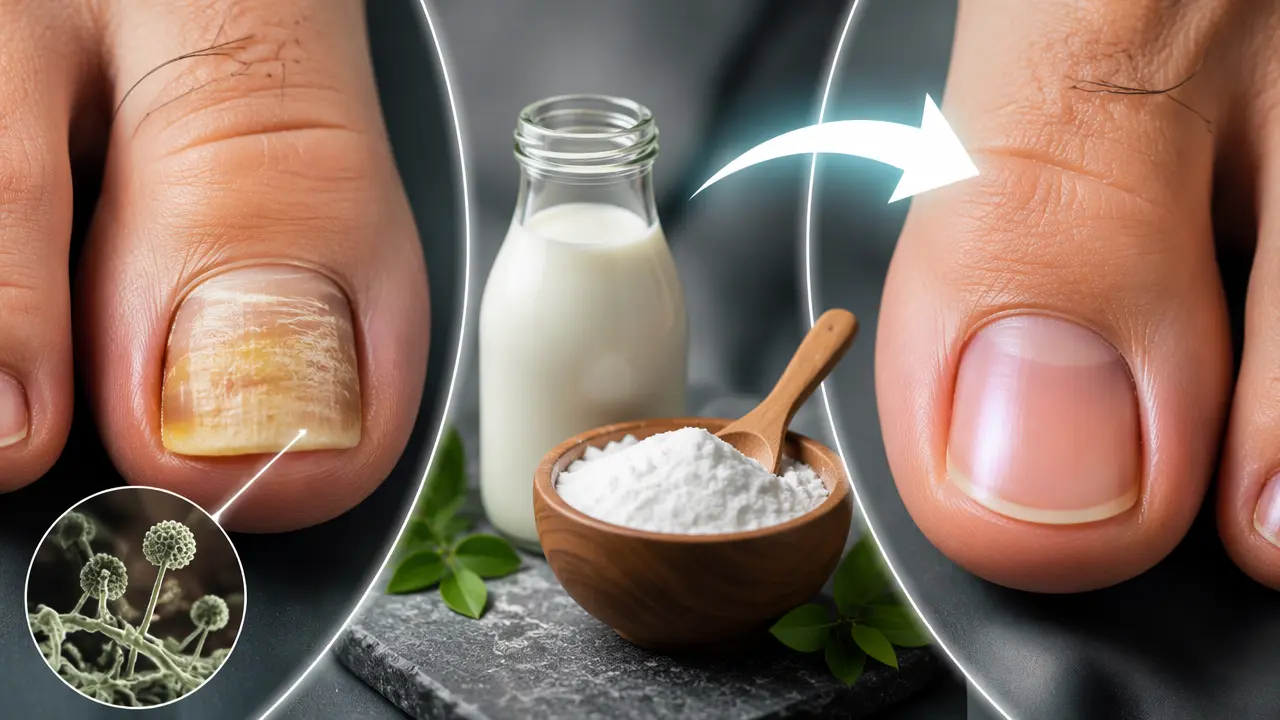 شیر و جوش شیرین برای قارچ ناخن