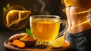 طرز تهیه چای زردچوبه برای پاکسازی کبد، لاغری شکم و اسید معده