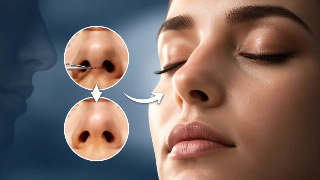 آیا جای بخیه عمل بینی باقی می ماند؟