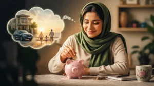 پس انداز کردن پول توسط زن