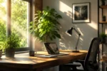 تاثیر شگفت انگیز نور طبیعی در اتاق کار