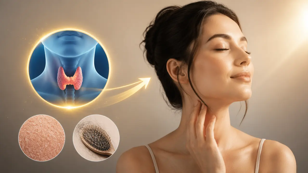 علائم تیروئید روی پوست و مو
