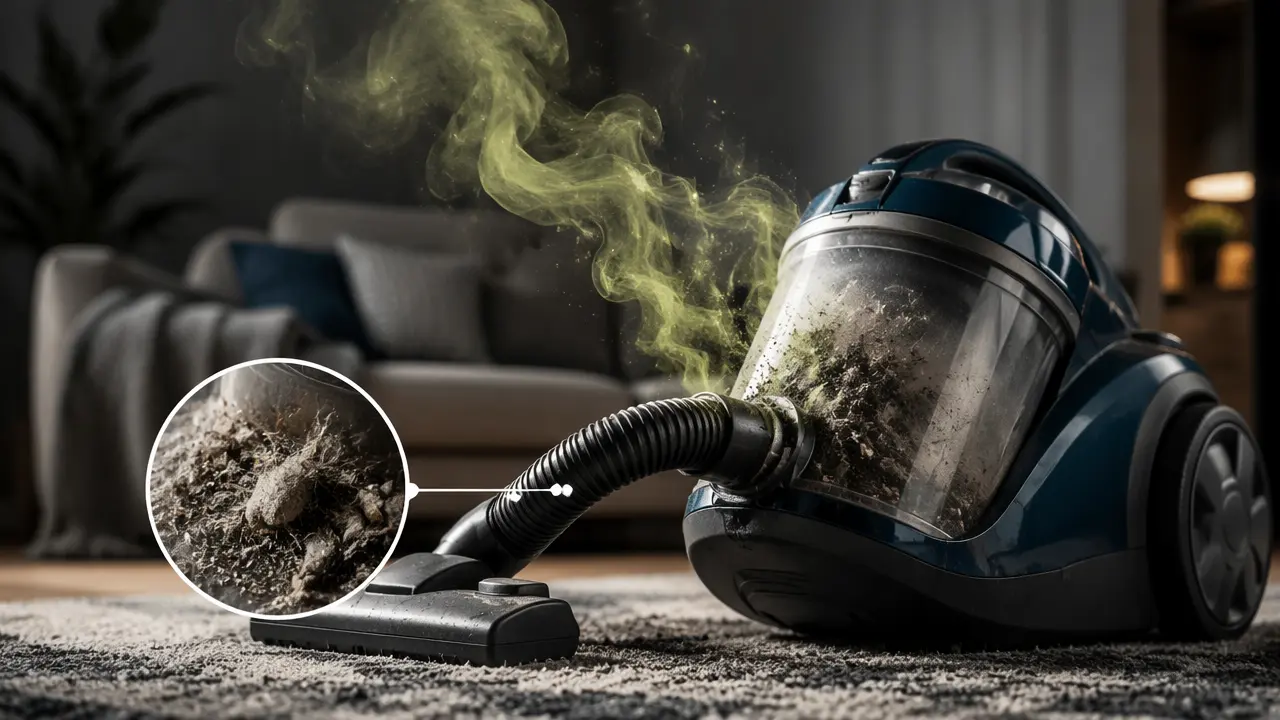 بوی بد جاروبرقی از چیست؟