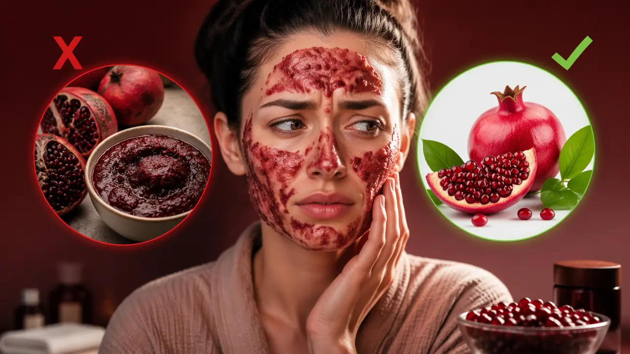 ماسک پوست انار برای صورت