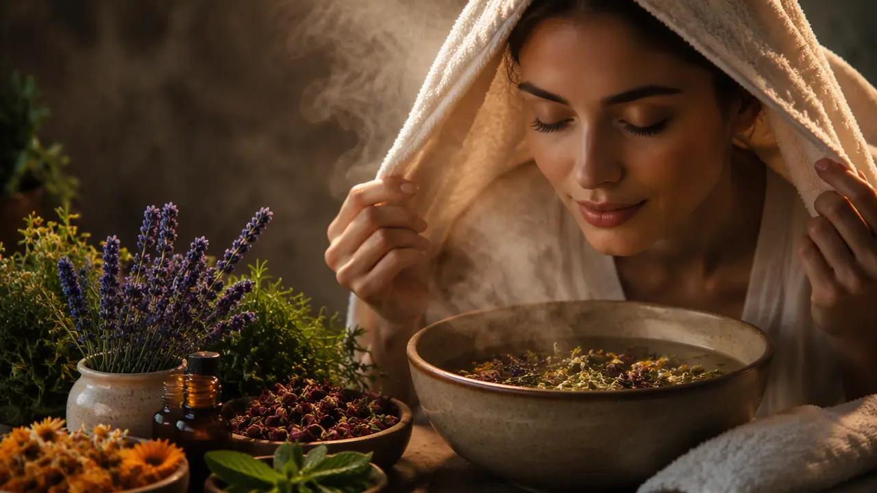 برای بخور صورت از چه گیاهی استفاده کنیم؟ بهترین گزینه ها برای هر نوع پوست