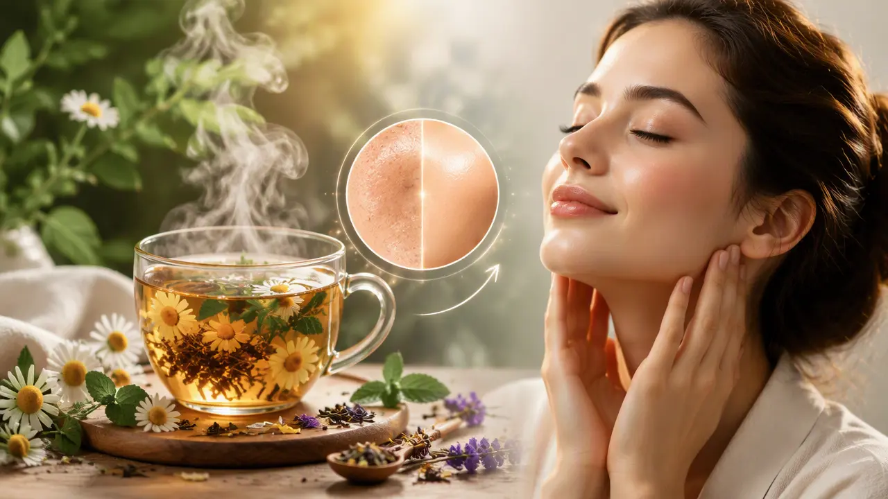 دمنوش برای سفت شدن و پاکسازی پوست صورت