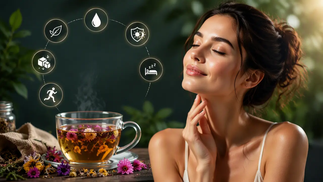 دمنوش برای سفت شدن و پاکسازی پوست صورت