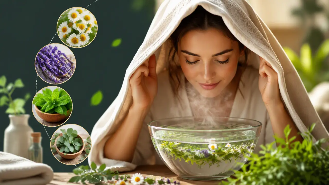 برای بخور صورت از چه گیاهی استفاده کنیم؟ بهترین گزینه ها برای هر نوع پوست