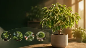 راهنمای کامل پرورش گیاه بنجامین