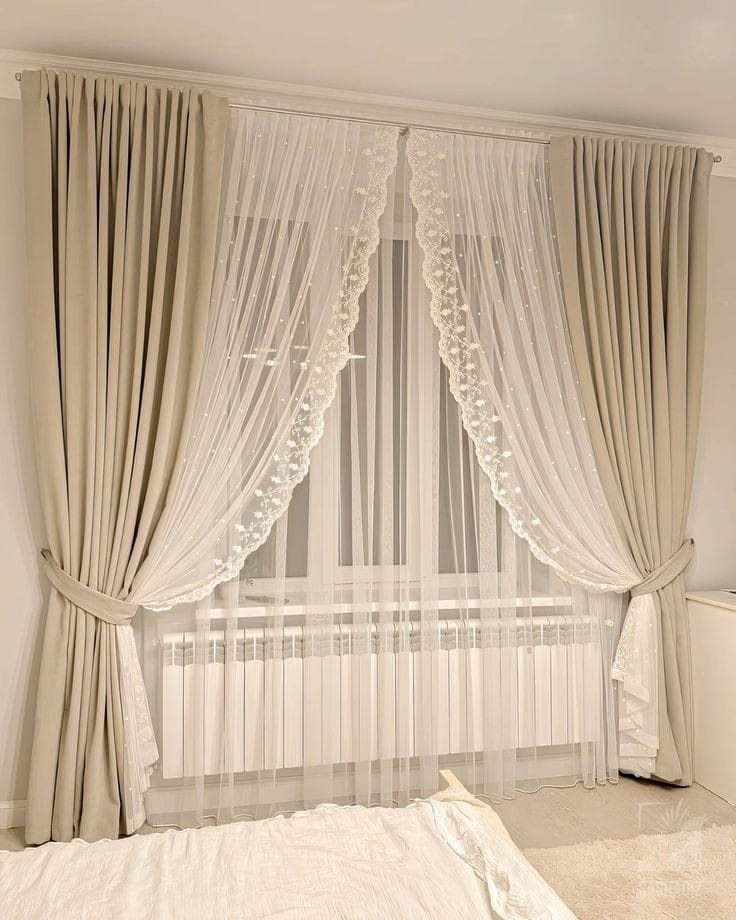 پرده اتاق خواب لوکس