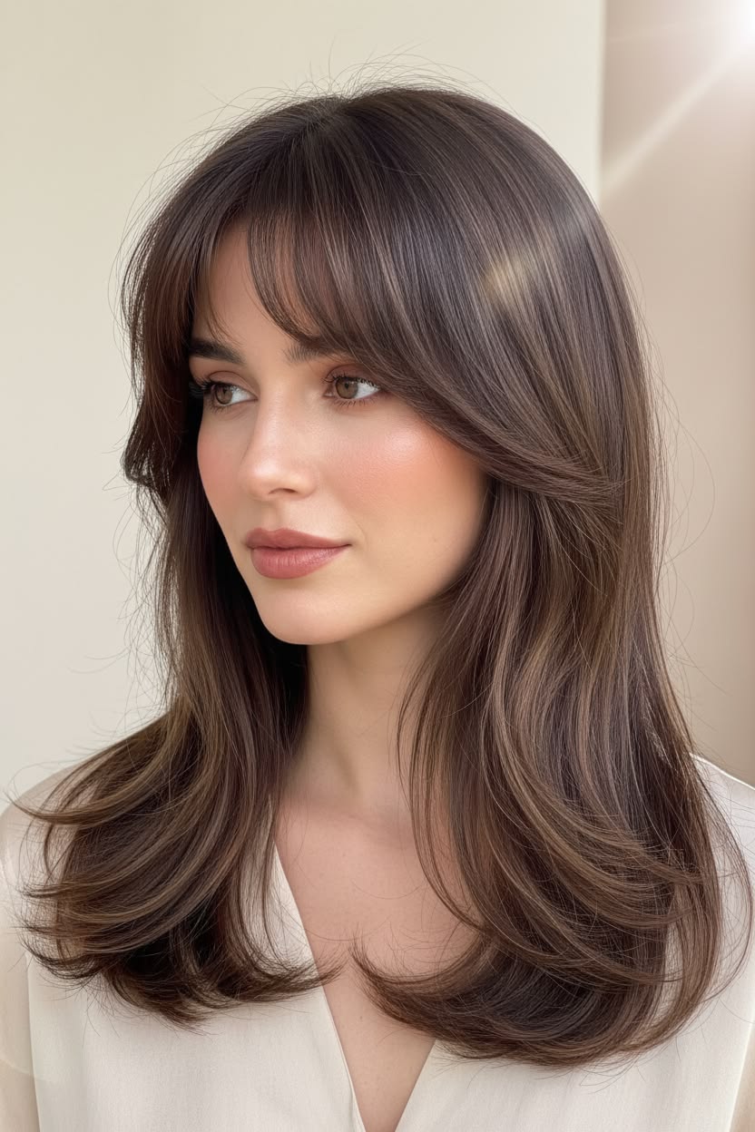 مدل مو چتری پرده‌ای
