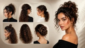 مدل مو فر چندتا مدل استایل باز و بسته باشه تو عکس