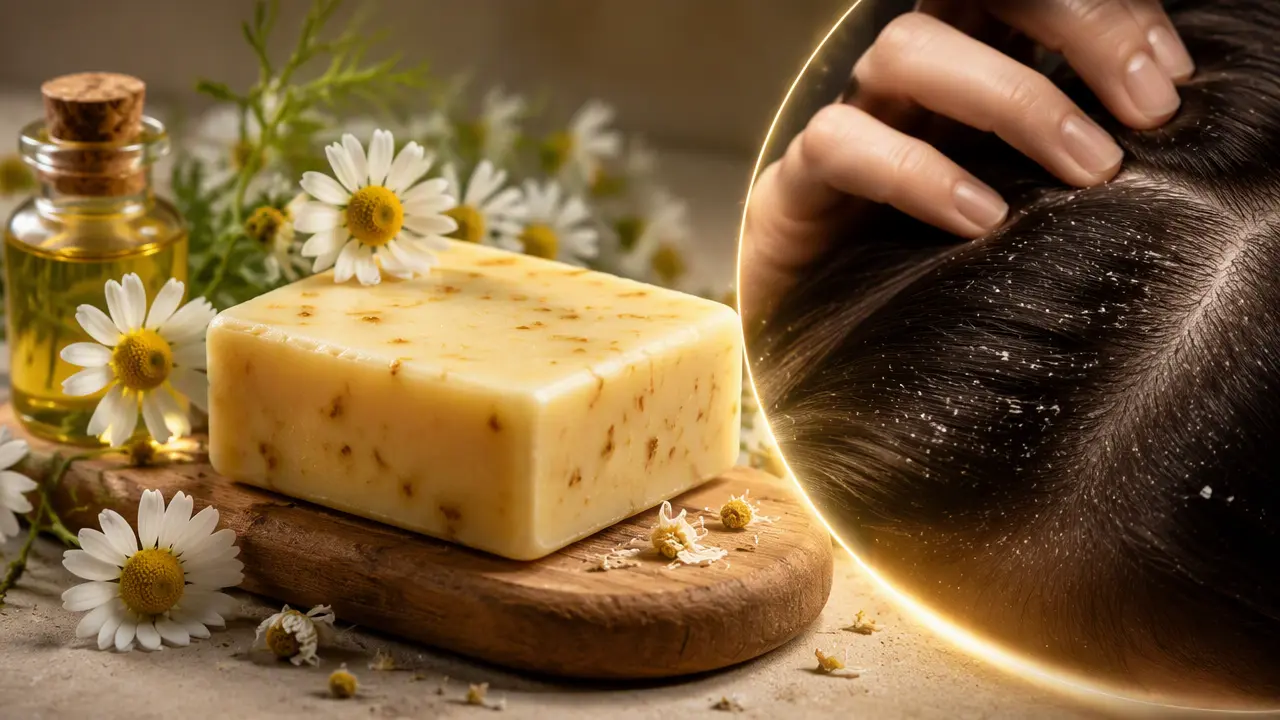 صابون بابونه برای خشکی پوست و شوره سر