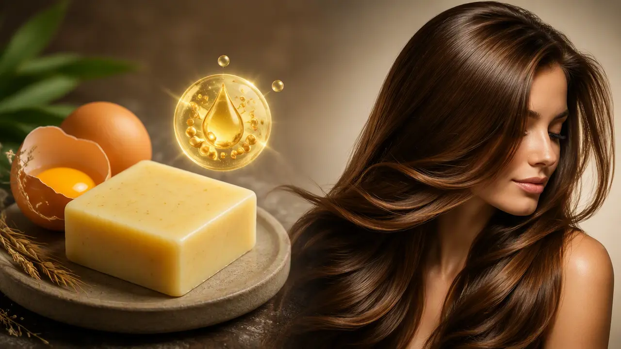 صابون زرده تخم مرغ برای مو