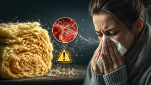 معایب استفاده از بالش پشم شیشه | علائم حساسیت به پشم شیشه چگونه است