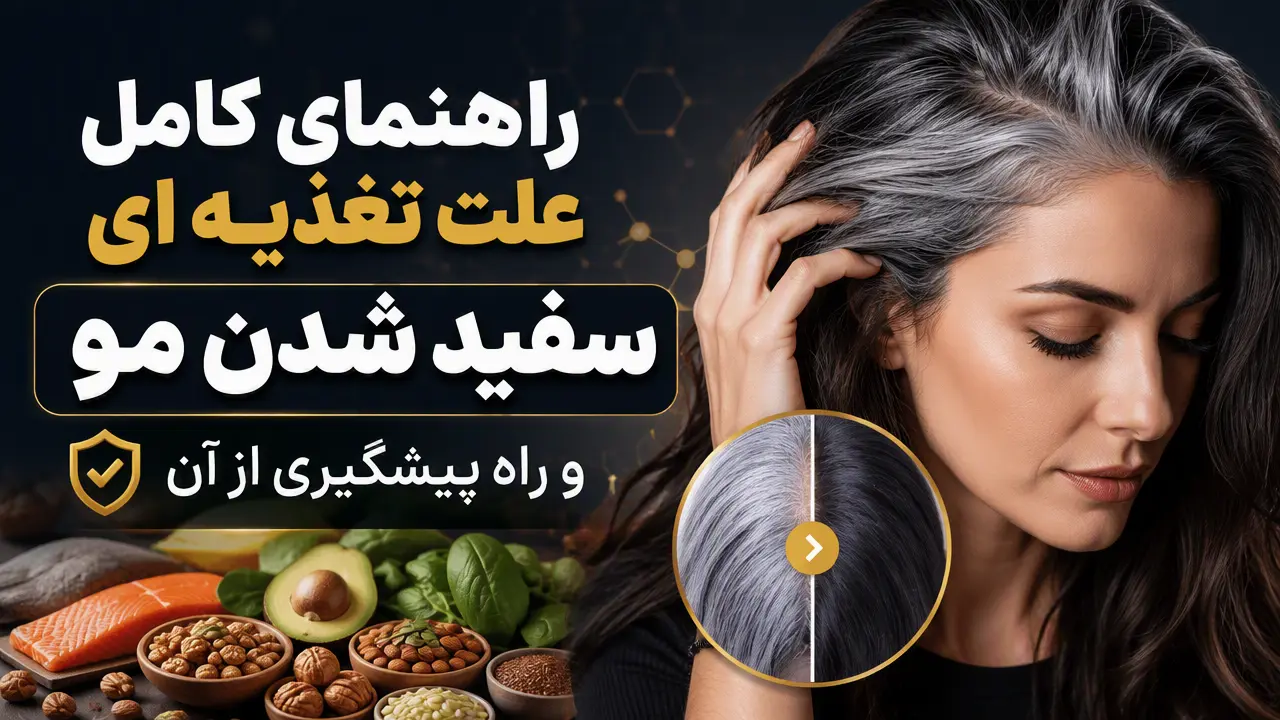 راهنمای کامل علت تغذیه ای سفید شدن مو و راه پیشگیری از آن