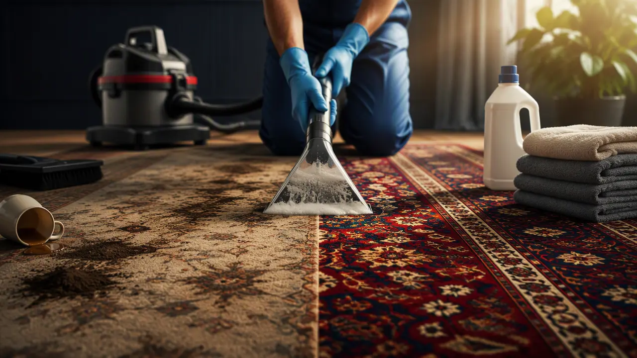 راهنمای کامل شستشو فرش سفید و روشن