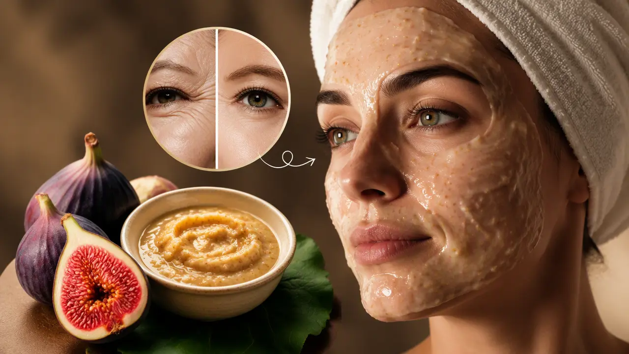 ماسک انجیر برای رفع چین و چروک صورت