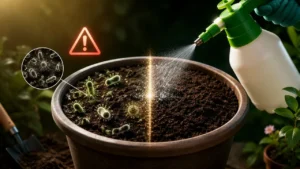چگونه خاک گلدان را ضدعفونی کنیم؟