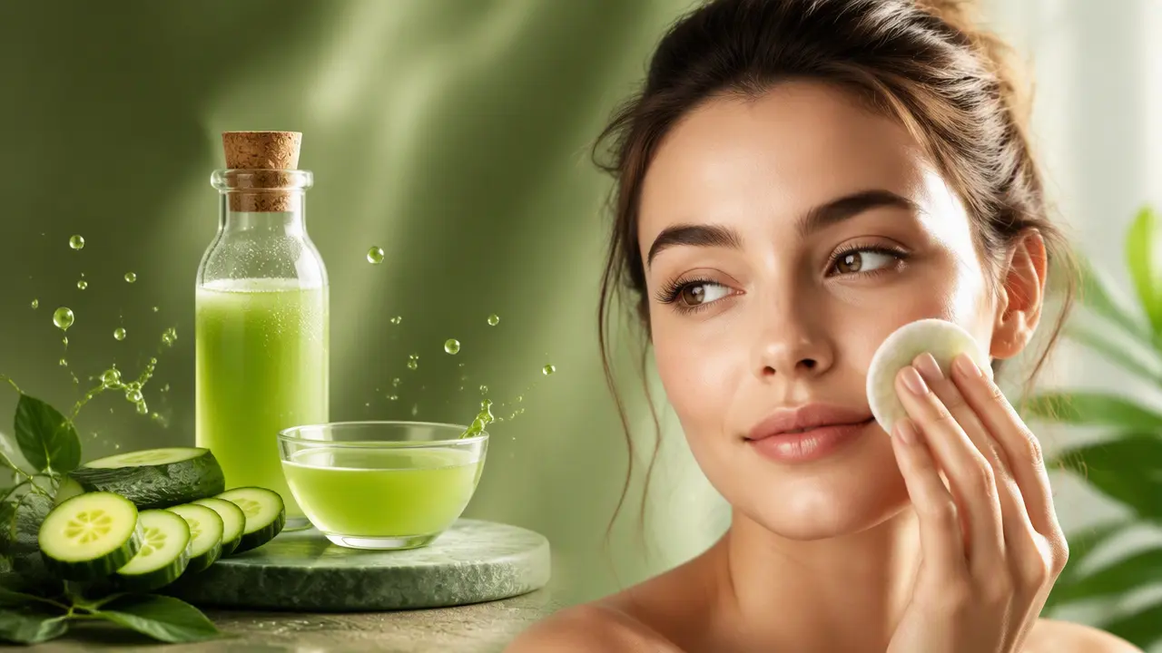 راهنمای کامل خواص آب خیار برای پوست صورت