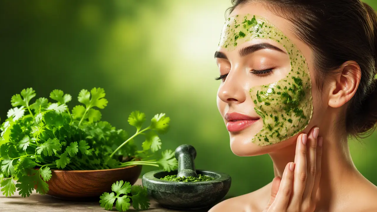 ماسک گشنیز برای پوست