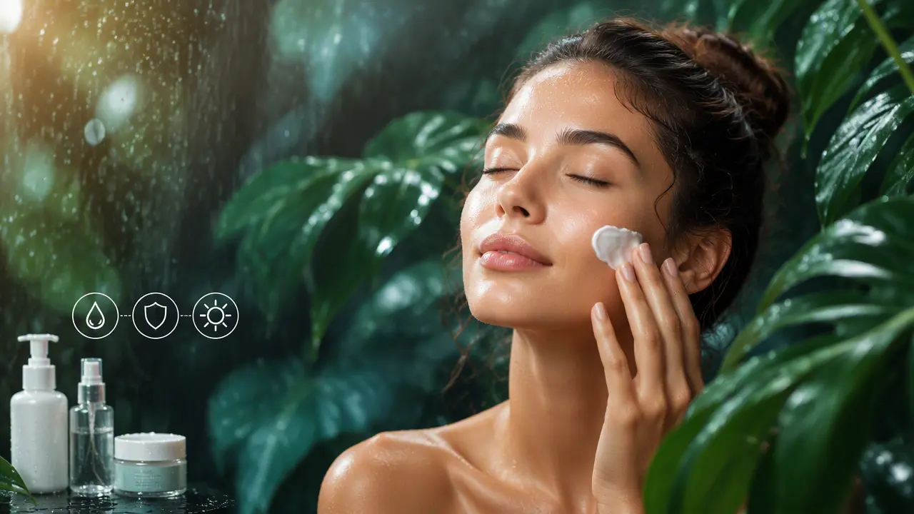 راهنمای کامل مراقبت پوستی در هوای مرطوب و شرجی