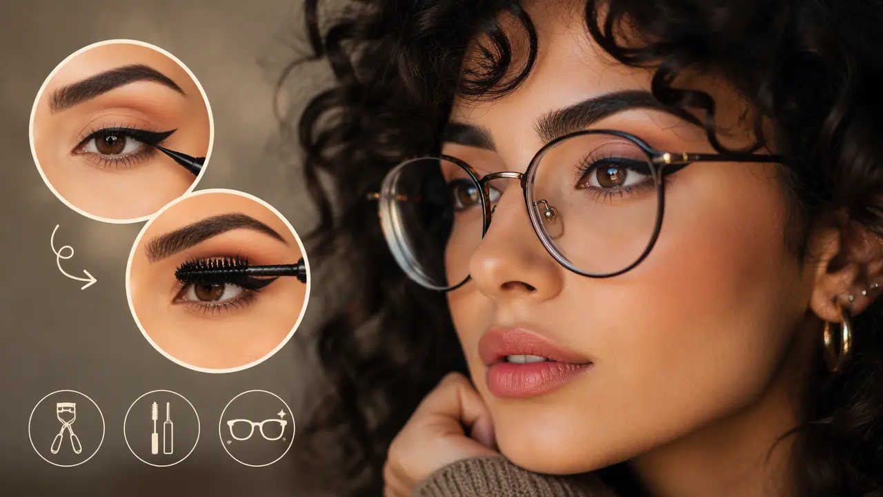 راهنمای کامل آموزش آرایش چشم با متد جدید مخصوص عینکی ها