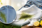 لکه چمن روی لباس و شلوار جین با چی پاک میشه؟ روش های خانگی