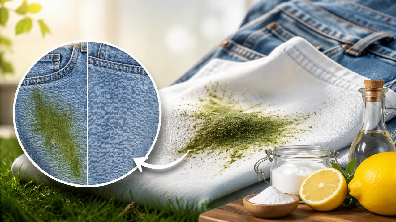 لکه چمن روی لباس و شلوار جین با چی پاک میشه؟ روش های خانگی
