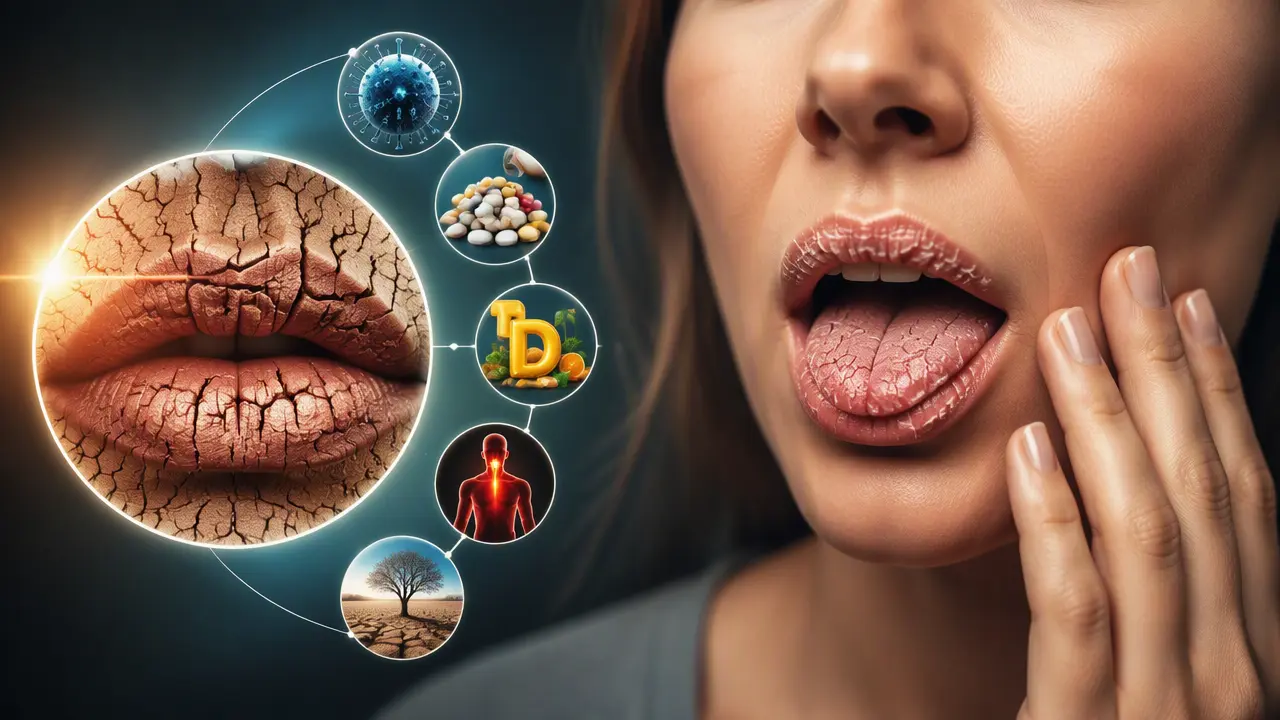 خشکی دهان از چیست؟ چه بیماری و کمبود ویتامینی باعث خشکی دهان میشود؟