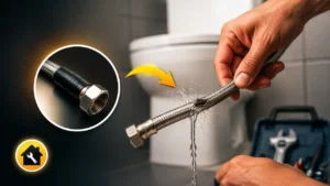 نحوه تعمیر شلنگ آب سوراخ شده حمام و توالت در خانه به سادگی
