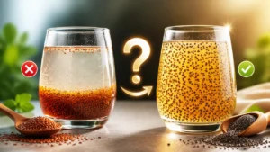 چه کنیم که خاکشیر و تخم شربتی ته نشین نشود؟ راز معلق ماندن خاکشیر و تخم شربتی در شربت