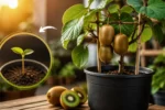 تکنیک ساده کاشت کیوی در گلدان