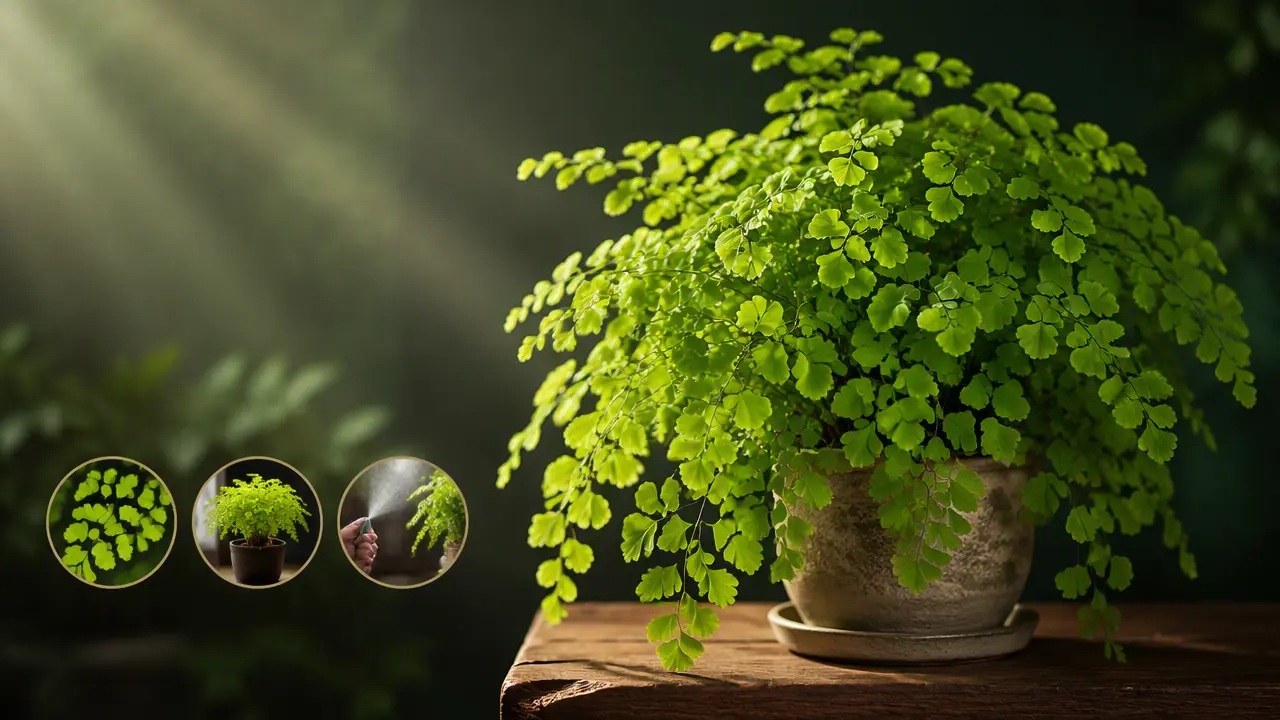 راهنمای کامل پرورش گیاه پرسیاوشان (Adiantum capillus-veneris)