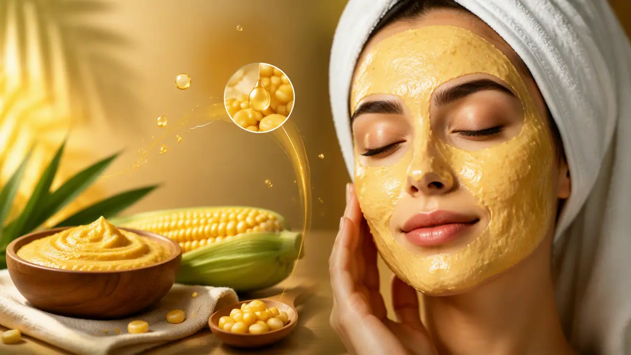 راهنمای کامل خواص و طرز تهیه ماسک ذرت برای پوست
