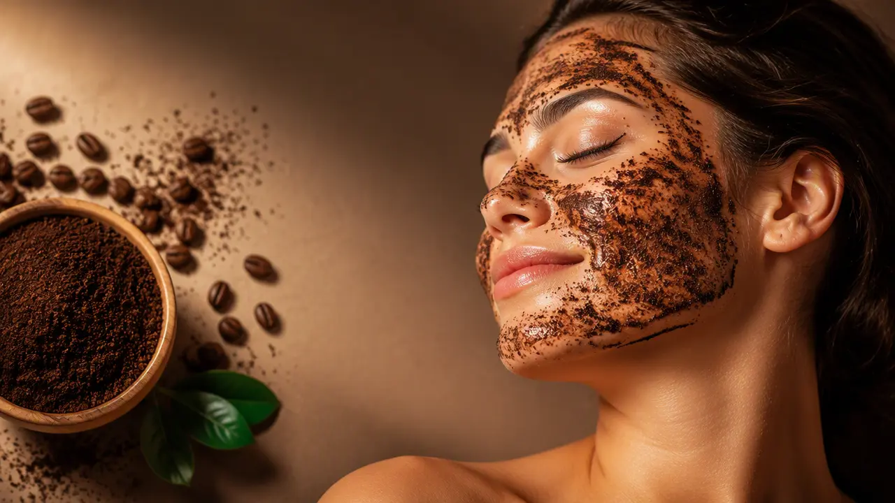 ماسک تفاله قهوه برای پوست صورت