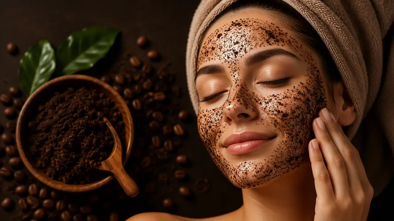 ماسک تفاله قهوه برای پوست صورت