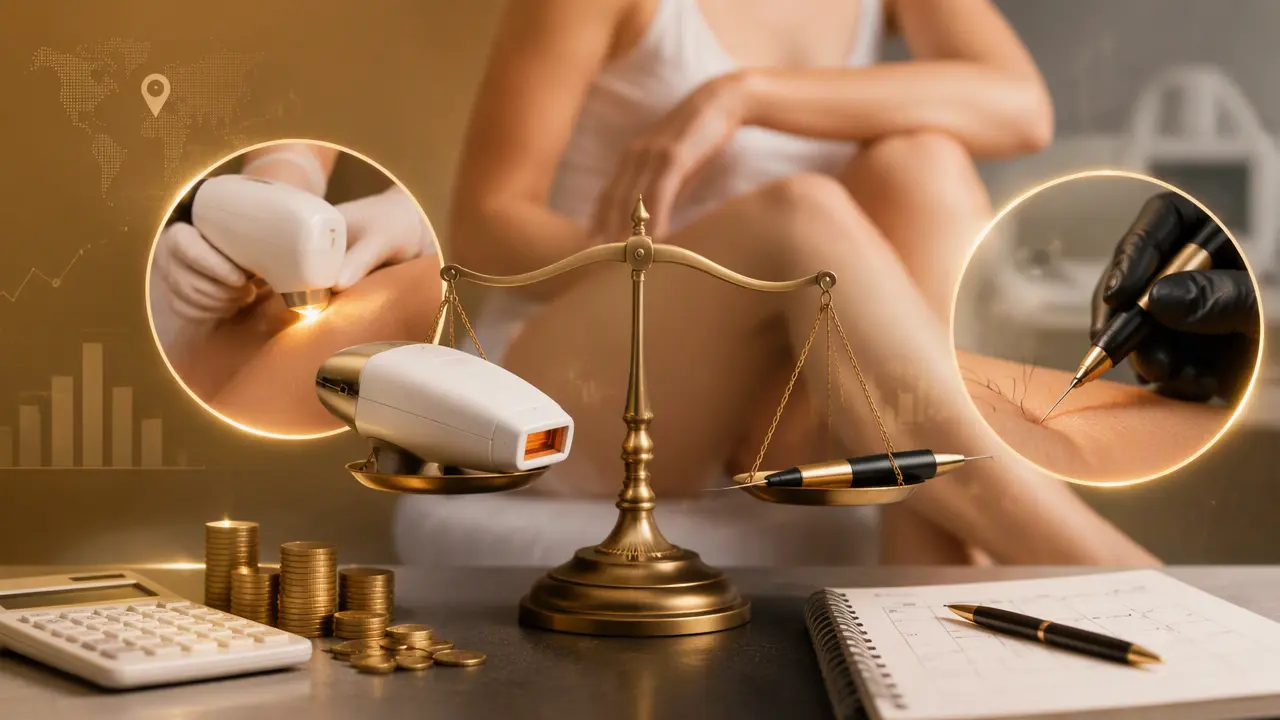 مقایسه الکترولیز و لیزر موهای زائد از نظر ماندگاری