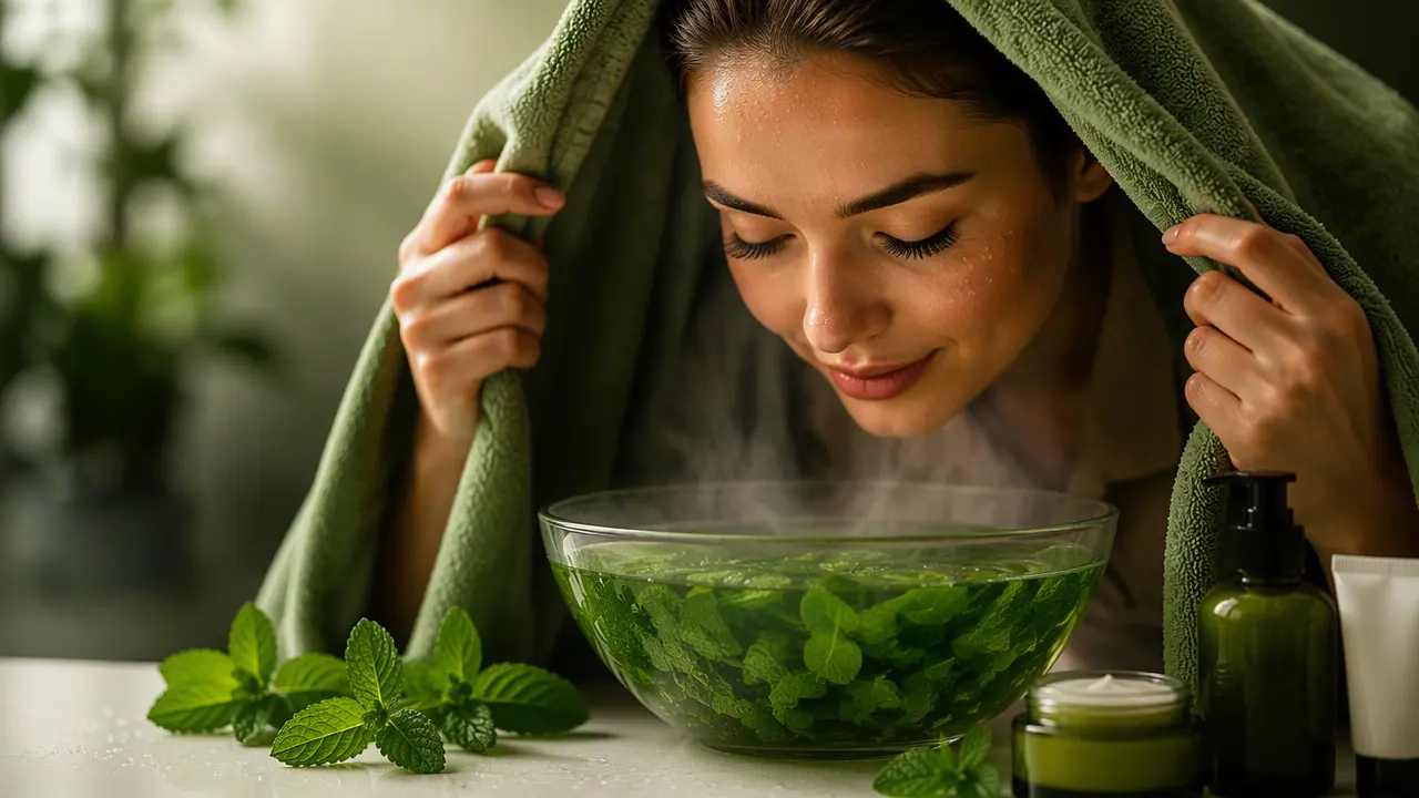 چطور با بخور نعناع پوست صورت را عمیق پاکسازی کنیم؟