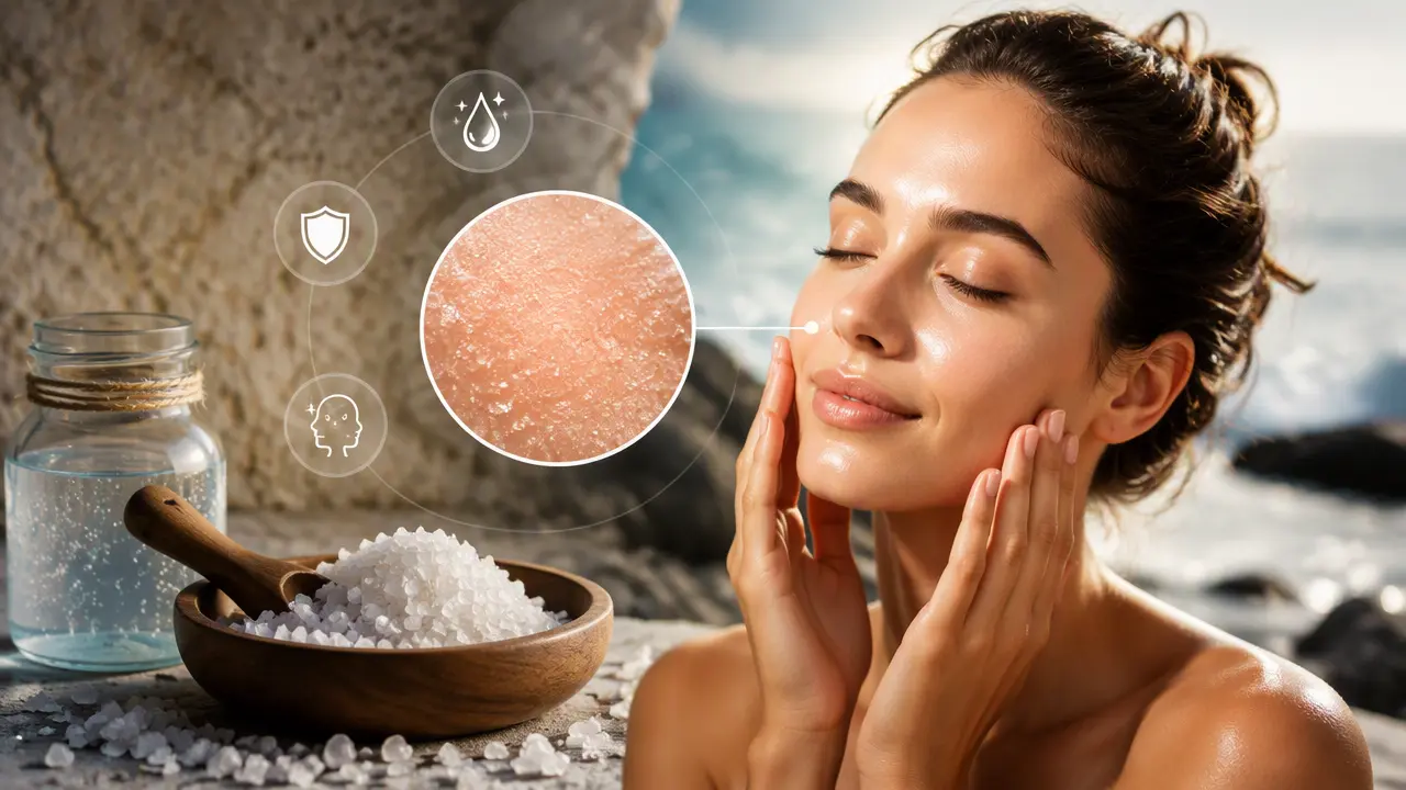 آب نمک برای صورت چه فوایدی دارد؟ بررسی تاثیر آن بر سلامت پوست