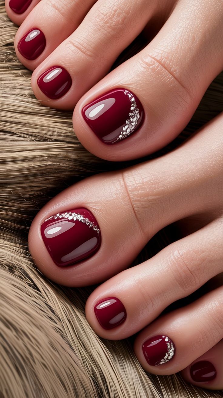 مدل ژلیش ناخن پا جدید