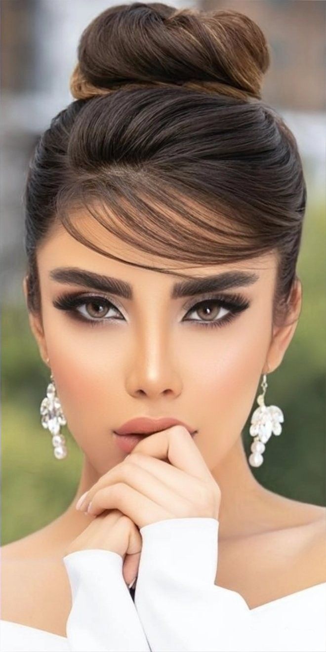 مدل مو خامه ای با شینیون