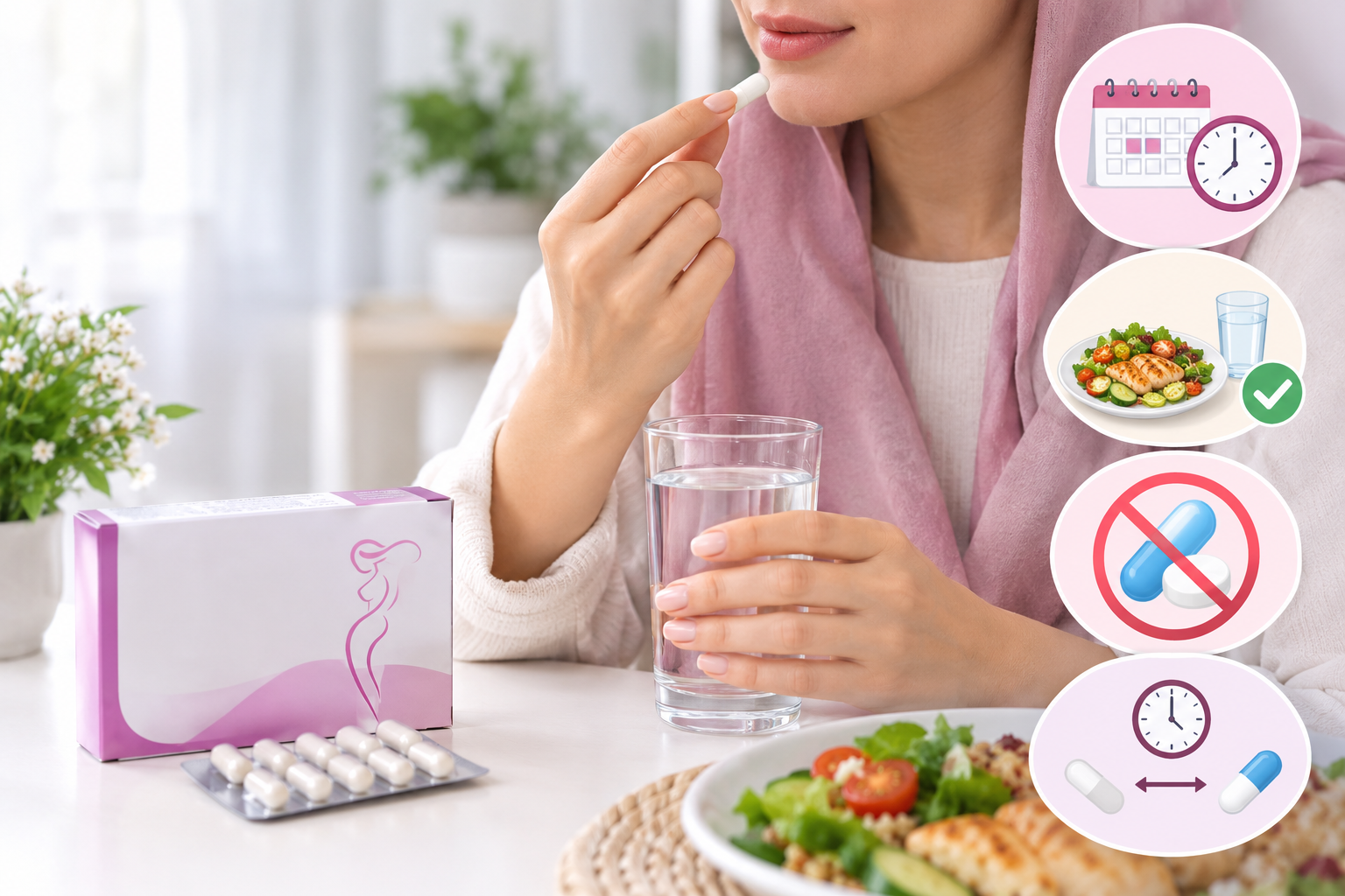طریقه مصرف کپسول لاکتوفم برای عفونت واژن