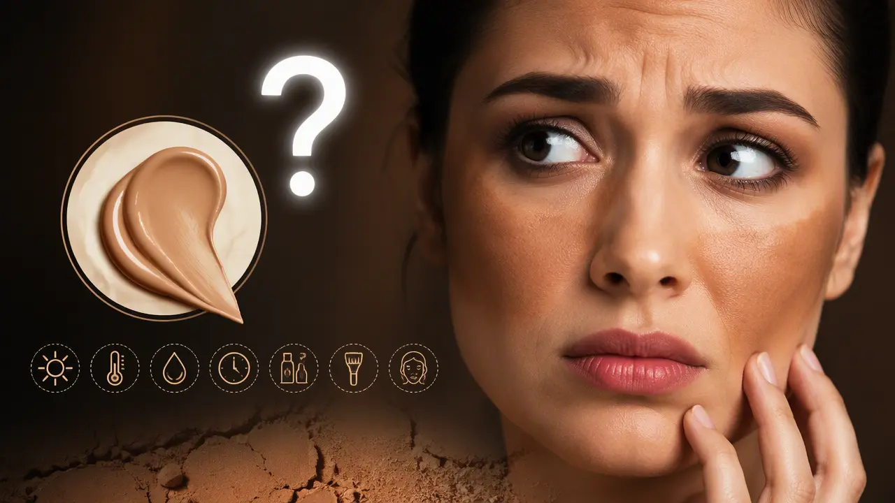 چرا کرم پودر روی صورت تیره می شود؟ 7 علت مهم و راه حل آن