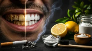 روش های خانگی از بین بردن جرم سیگار و اثرات آن از روی دندان